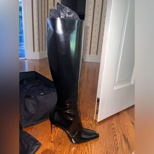 YSL knee high boots
